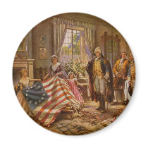 The Birth of Old Glory by Percy Moran Refrigerator Magnet
