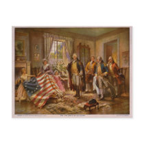 The Birth of Old Glory by Percy Moran Post Card