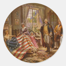 The Birth of Old Glory by Percy Moran Stickers