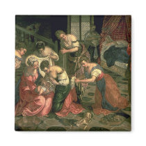 The Birth of St. John the Baptist, 1550-59 Fridge Magnets