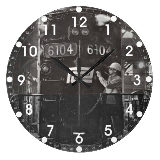 The Birth of The Penn Central Railroad Wall Clock Zazzle