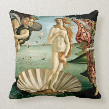 The Birth of Venus by Botticelli Pillows