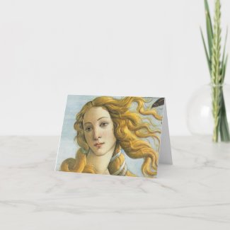 The Birth of Venus (detail) card