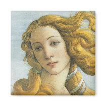 The Birth of Venus (detail) magnets by masterpiecesofart The Birth of Venus (detail) magnets