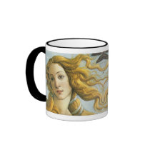 The Birth of Venus (detail) mugs by masterpiecesofart The Birth of Venus (detail) mugs
