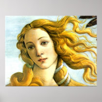The Birth of Venus -detail Print
