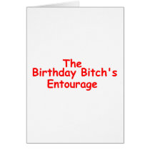 The Birthday Bitches Enourage (Red) cards