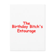 The Birthday Bitches Enourage (Red) Post Card