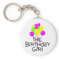 The Birthday Girl Balloons Keychains