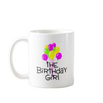 The Birthday Girl Balloons Mug