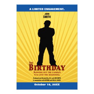 The Birthday Movie Invitation (Boy)