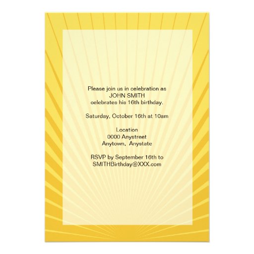 The Birthday Movie Invitation (Boy)
