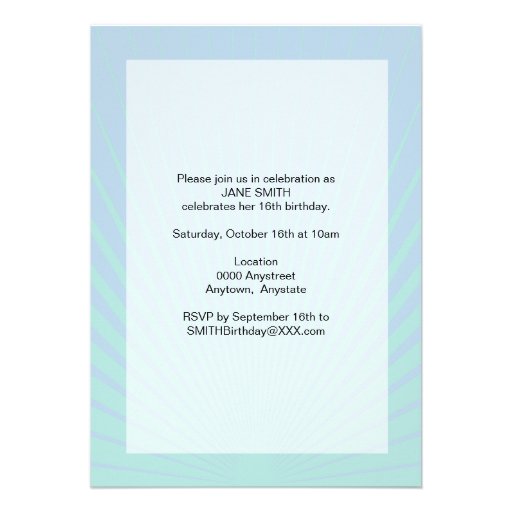 The Birthday Movie Invitation (Girl)