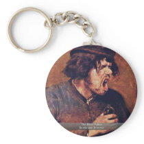 The Bitter Potion By Adriaen Brouwer Keychains