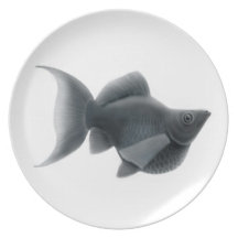 The Black Balloon Molly Fish Plate