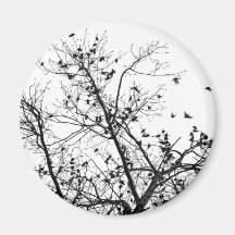 the black birds refrigerator magnet