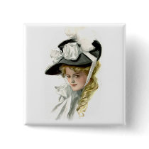 The Black Bonnet Pinback Buttons