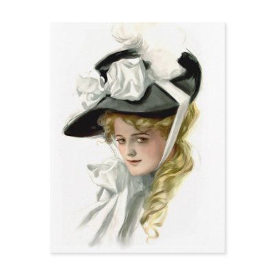 The Black Bonnet Postcard by Memory_Lane
