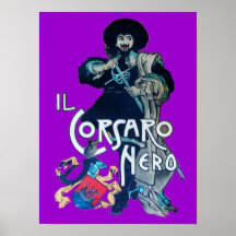 THE BLACK CORSAIR  purple Print