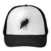 The black crow mesh hat