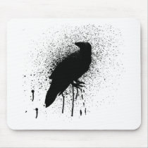 The black crow mouse pad