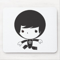 The Black Cubrick Doll Mousepad