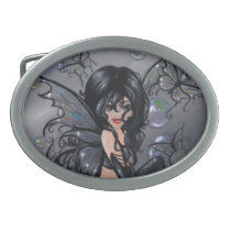 "The Black Fairy" gothic fantasy BELT BUCKLE belt buckles