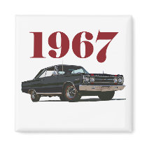 The Black GTX Refrigerator Magnets