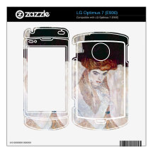 The Black Hat by Gustav Klimt LG Optimus 7 Decals