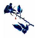 The Black Rose Blood Thorn T-Shirt by Lotacats The Black Rose Blood Thorn T-Shirt
