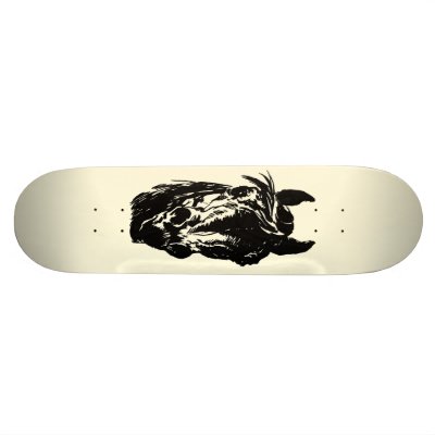 The Black Stallion Head Skate Boards by timfarley