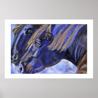 Percheron Draft Horse Art Print