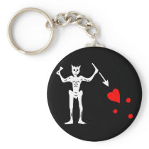 The Blackbeard Authentic Flag Key Chain