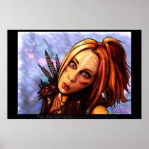 "The Blackscarab"- self portrait by Corinne Alexis posters