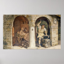 The Blacksmith of Ruhla, c.1854 Posters