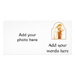 The Blessed Virgin Mary holding Baby Jesus Customized Photo Card