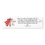 The blood of Jesus1 John 17 Bumper Sticker