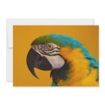 The Blue and Yellow Macaw Ara Ararauna Parrot Bird Invitation