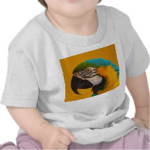 The Blue and Yellow Macaw Ara Ararauna Parrot Bird Tshirt