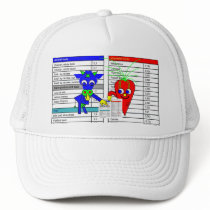 The Blue Cow and The Carrot hats by lonvig The Blue Cow and The Carrot hats