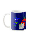 The Blue Cow and The Carrot mugs by lonvig The Blue Cow and The Carrot mugs