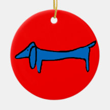 The Blue Dog Christmas Tree Ornaments