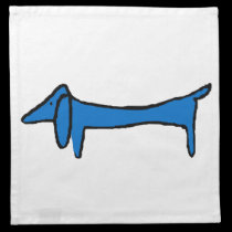 The Blue Dog Dachshund napkins