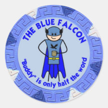 The Blue Falcon custom sticker