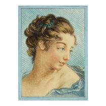 The Blue Lady by Louis-Marin Bonnet posters
