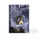 The Blue Mana Greeting Card by Patches The Blue Mana Greeting Card