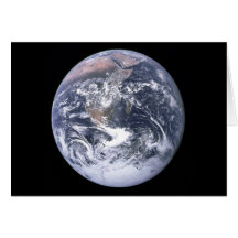 "The Blue Marble" Earth seem from Apollo 17 Greeting Card