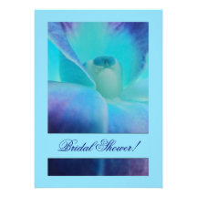 The Blue Orchid Bridal Shower Invitation