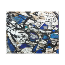 The Blue print Stretched Canvas Prints