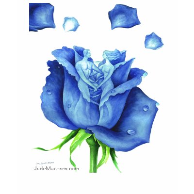 THE BLUE ROSE T-SHIRT by JUDERM